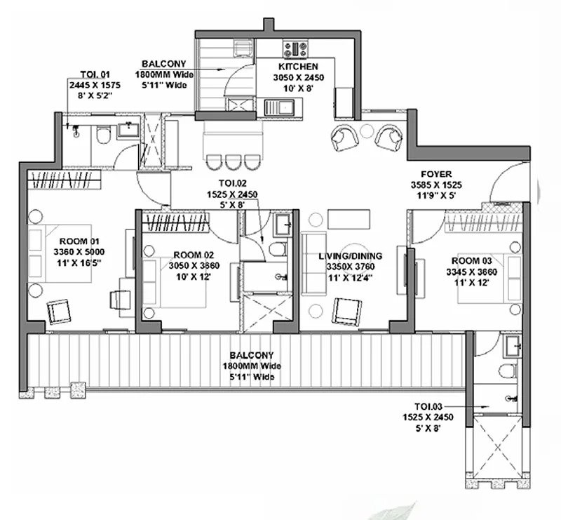 3 BHK