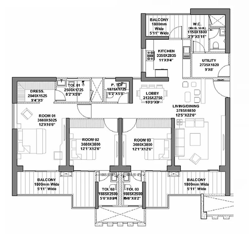 3 BHK