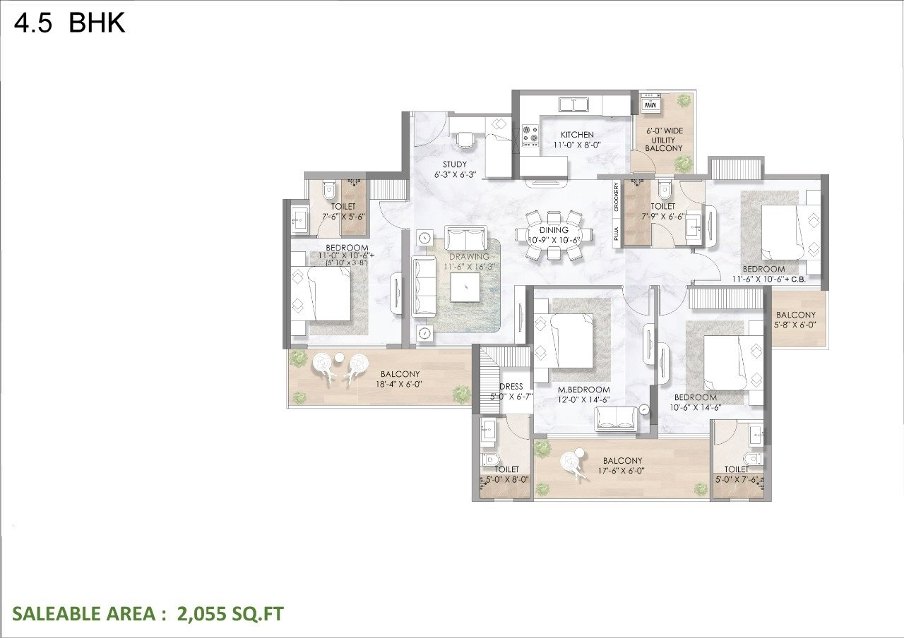 4.5 BHK