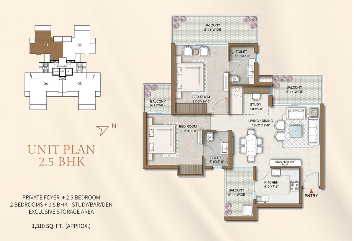 2.5 BHK