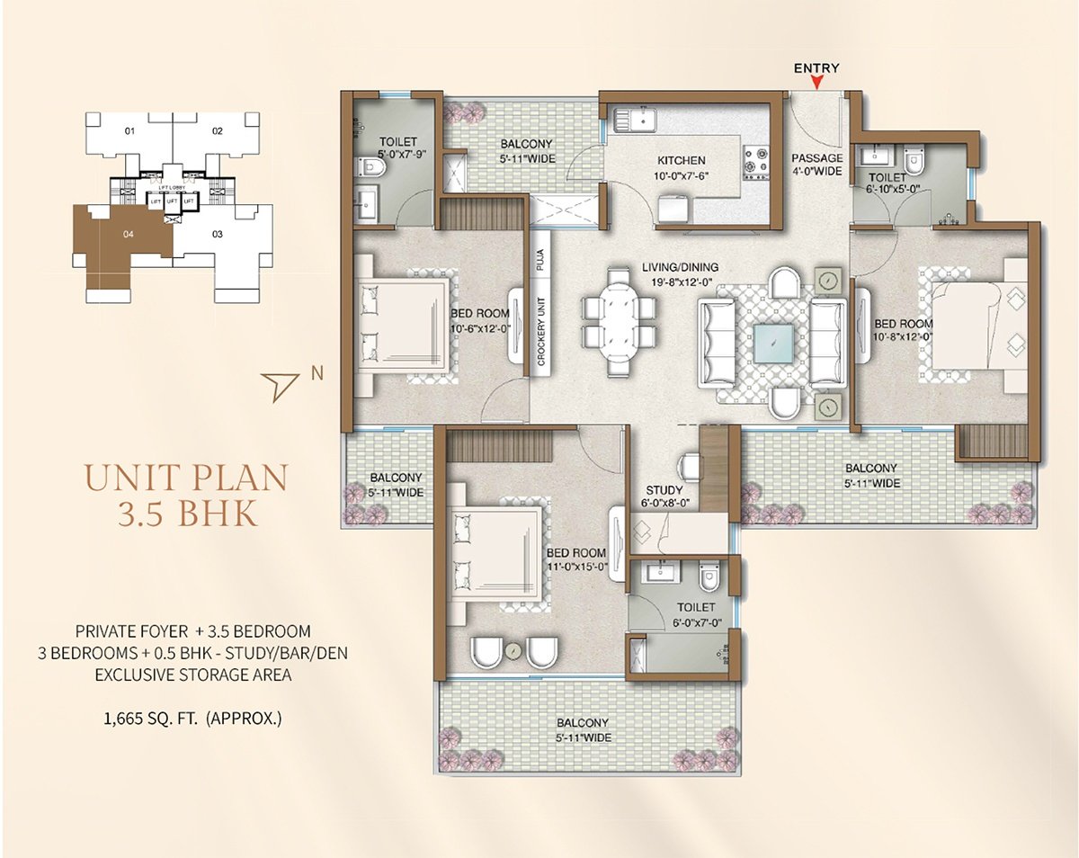 3.5 BHK