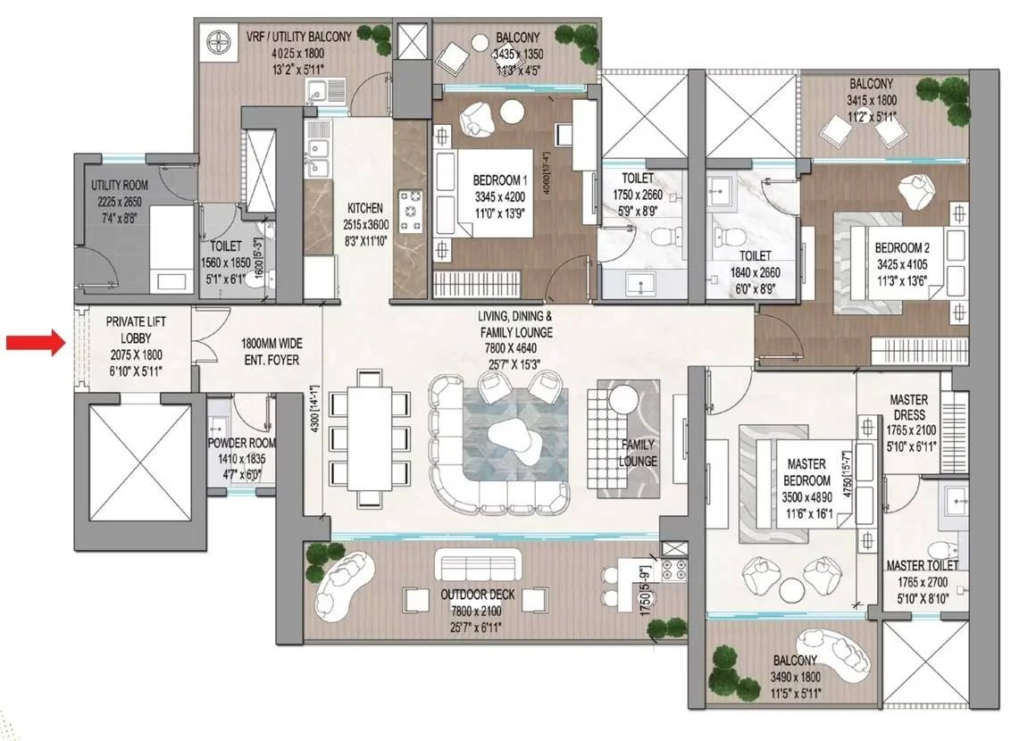 3.5 BHK